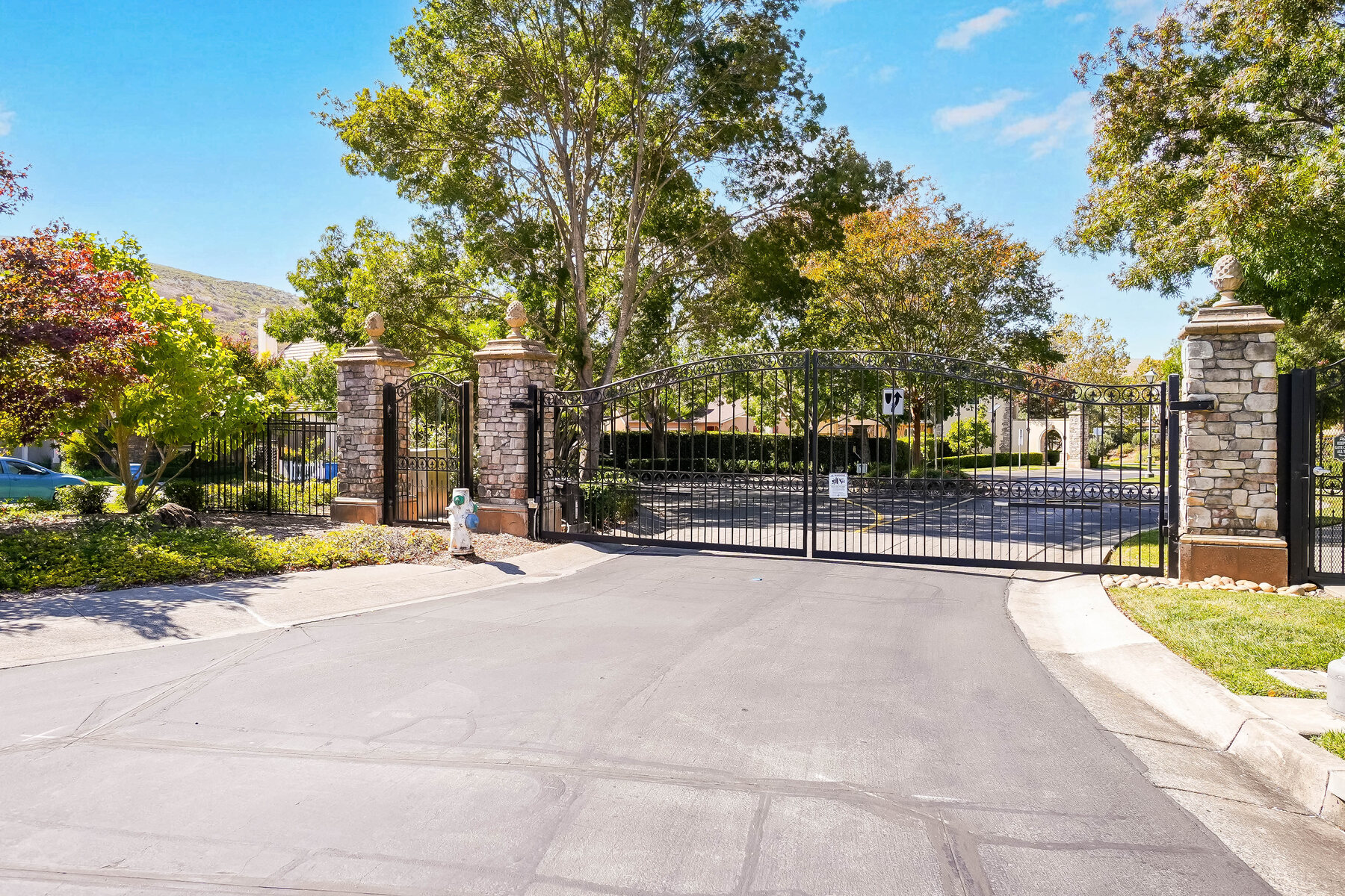 Gated entrance to The Village at Hiddenbrooke