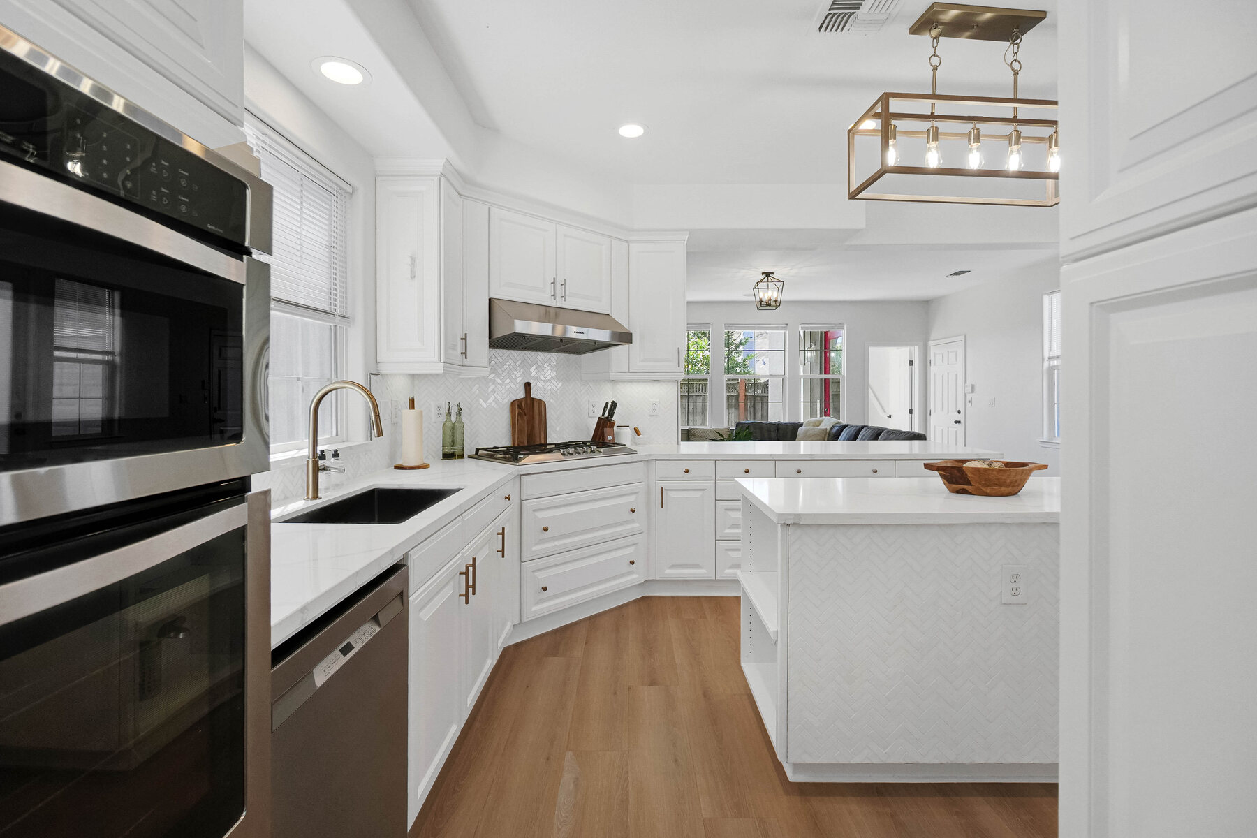 Kitchen appliances and cabinetry