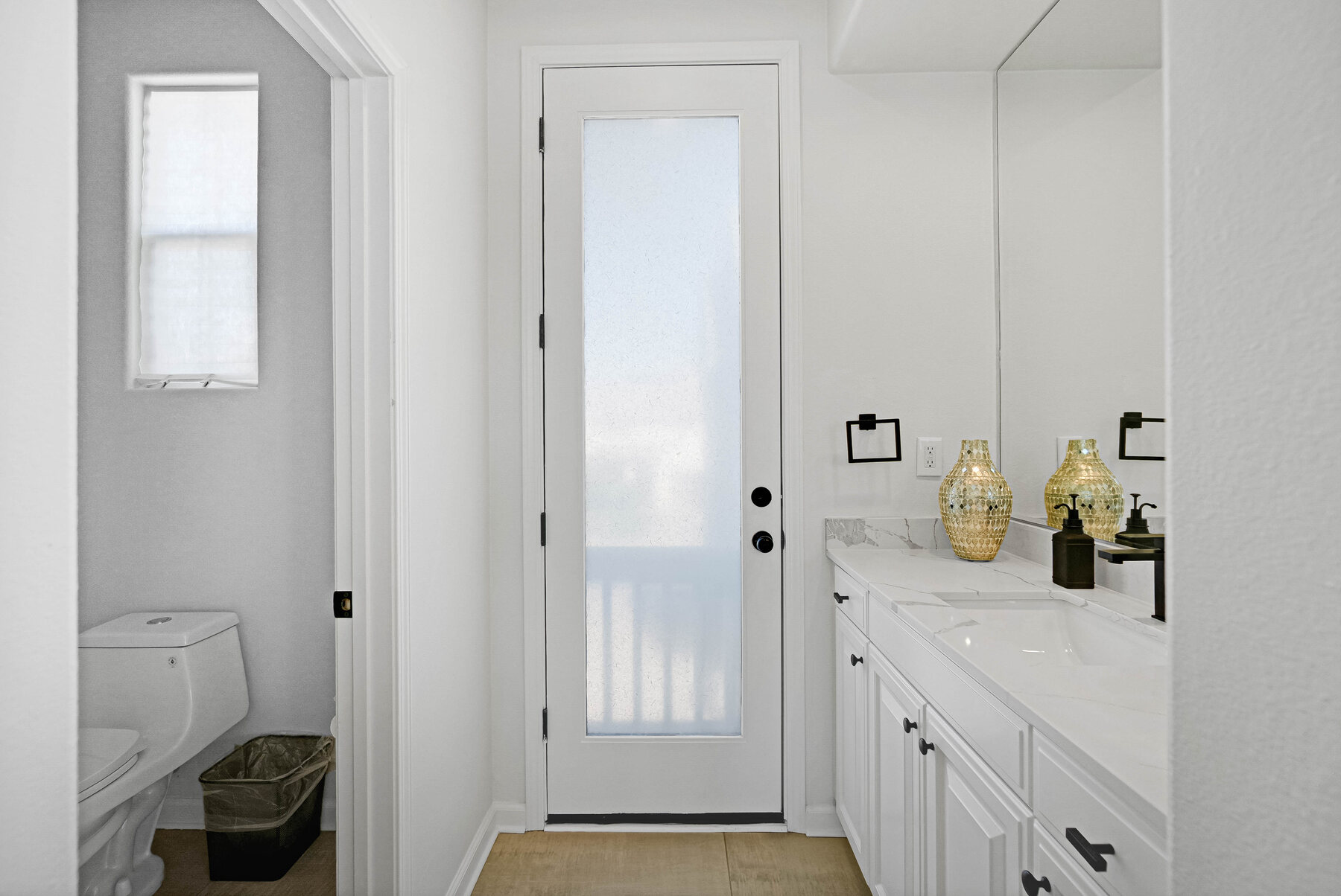 Private guest retreat bathroom vanity